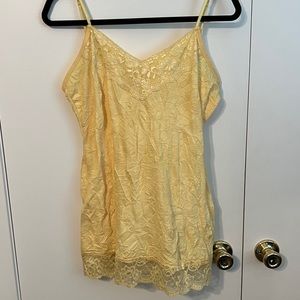 Maurices Lace-trim Buttercream Yellow Camisole Women's XL